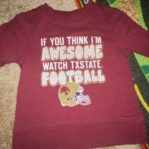 ⚽️ Toddler TX STATE pull over sweatshirt